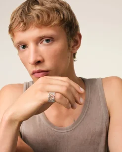 Bague Argent Ami de Coeur En Laiton