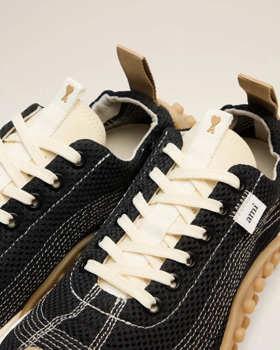 Baskets Mirage En Mesh Noir