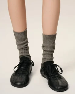 Baskets Soft Noires Basses En Cuir Lisse