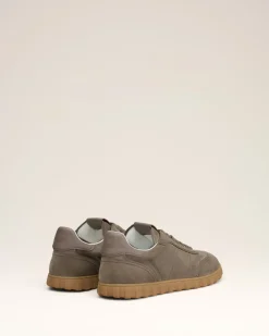 Baskets Step Basses Beiges En Cuir