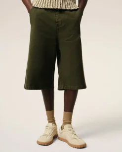 Baskets Step Basses Jaunes En Cuir