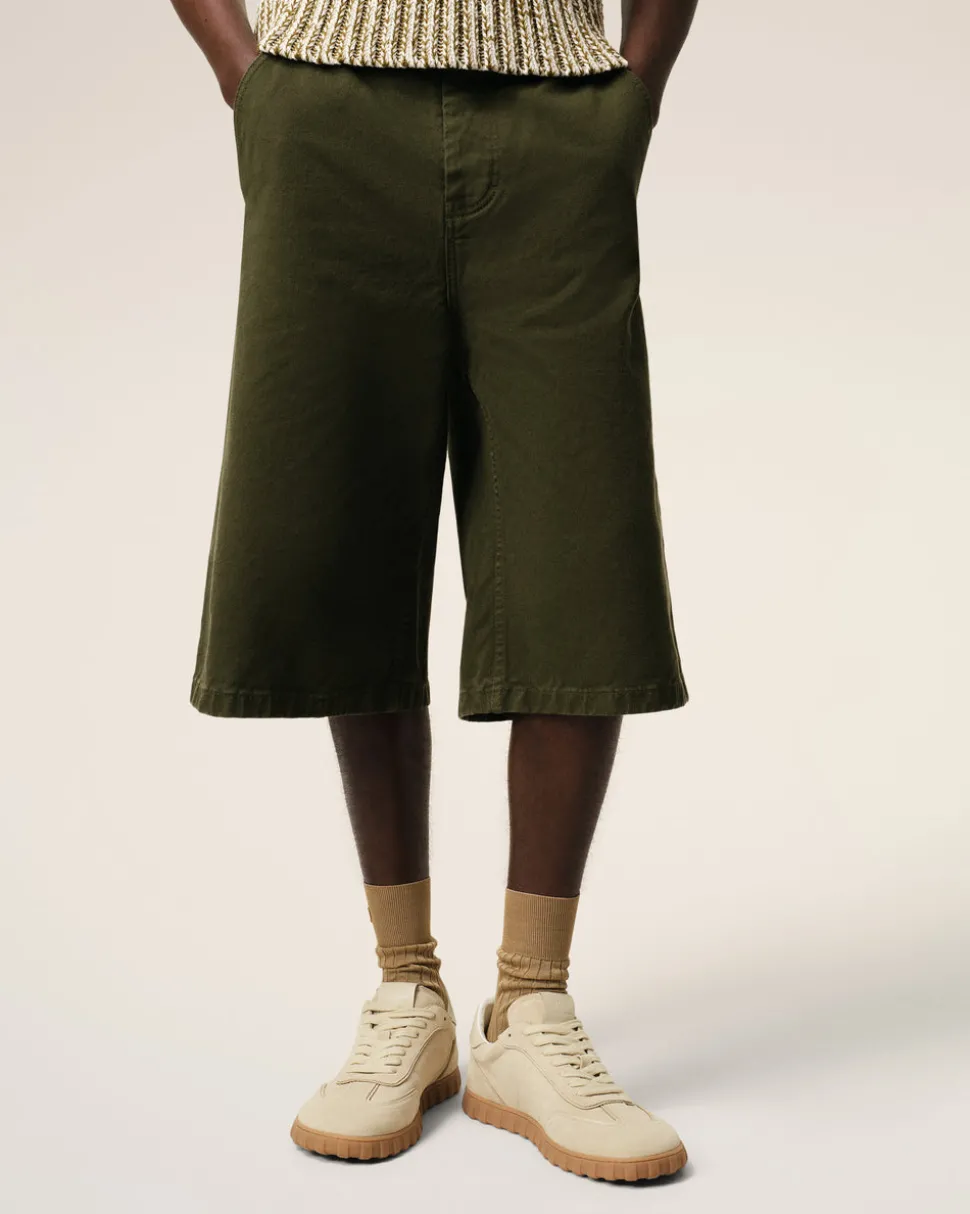 Baskets Step Basses Jaunes En Cuir