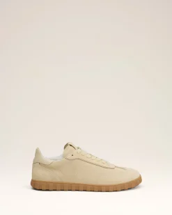 Baskets Step Basses Jaunes En Cuir