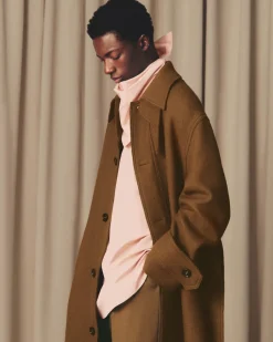 Blouse Rose Col Bandana Manches Longues En Coton