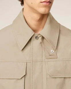 Blouson Beige Worker En Coton
