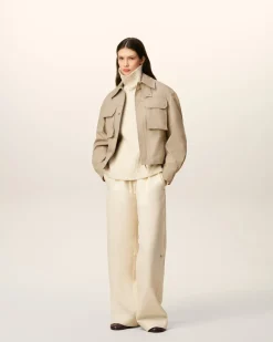 Blouson Beige Worker En Coton