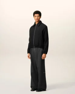 Blouson Noir Zippé Ami De Coeur En Coton