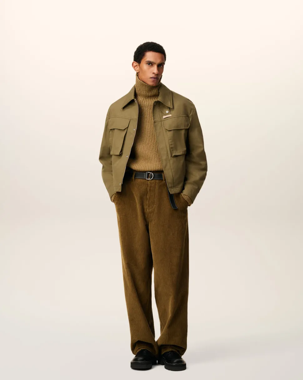 Blouson Vert Worker En Coton