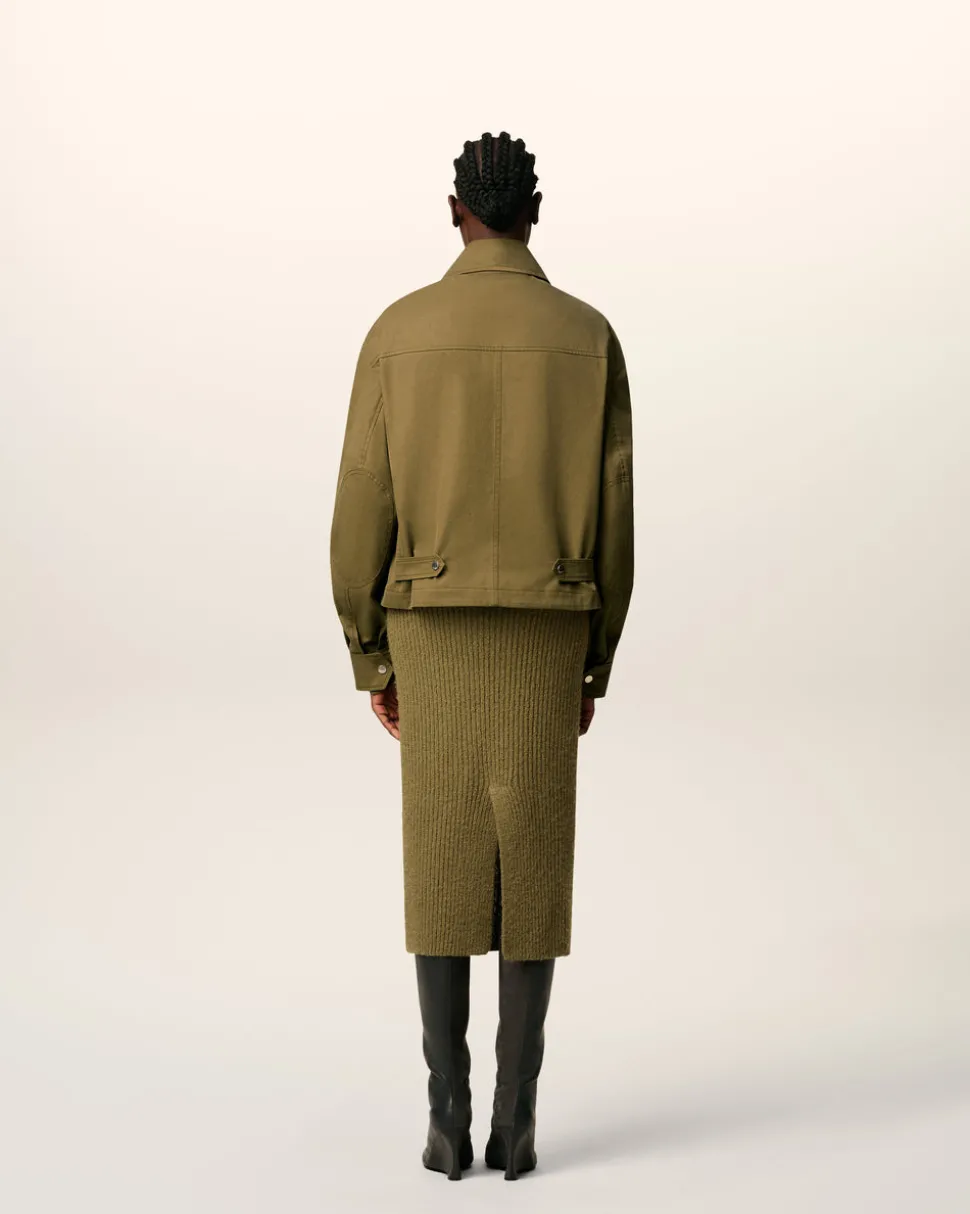 Blouson Vert Worker En Coton