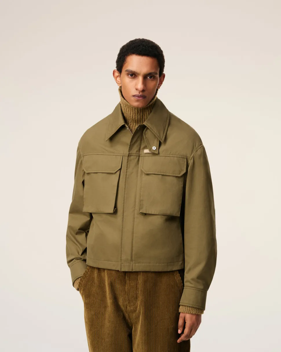 Blouson Vert Worker En Coton