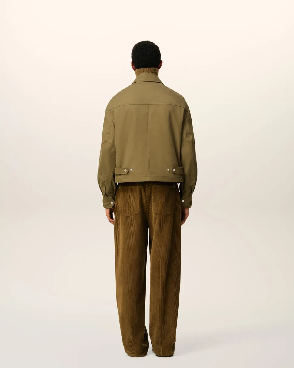 Blouson Vert Worker En Coton