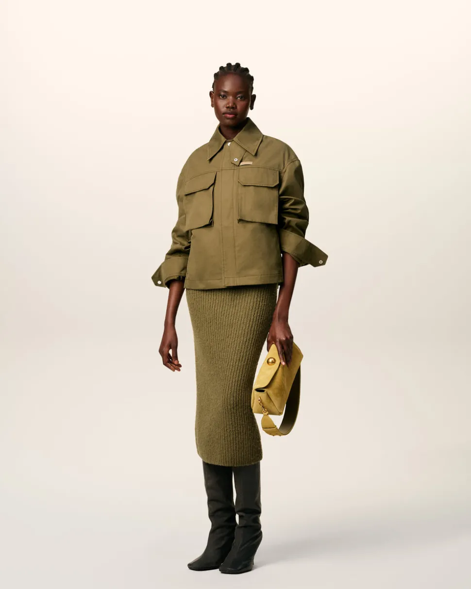 Blouson Vert Worker En Coton