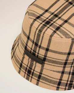 Bob Marron A Carreaux En Laine