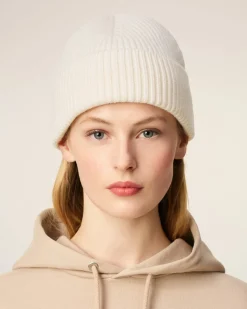 Bonnet Blanc Ami De Coeur En Laine