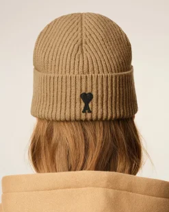 Bonnet Marron Ami De Coeur En Laine