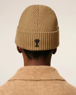 Bonnet Marron Ami De Coeur En Laine