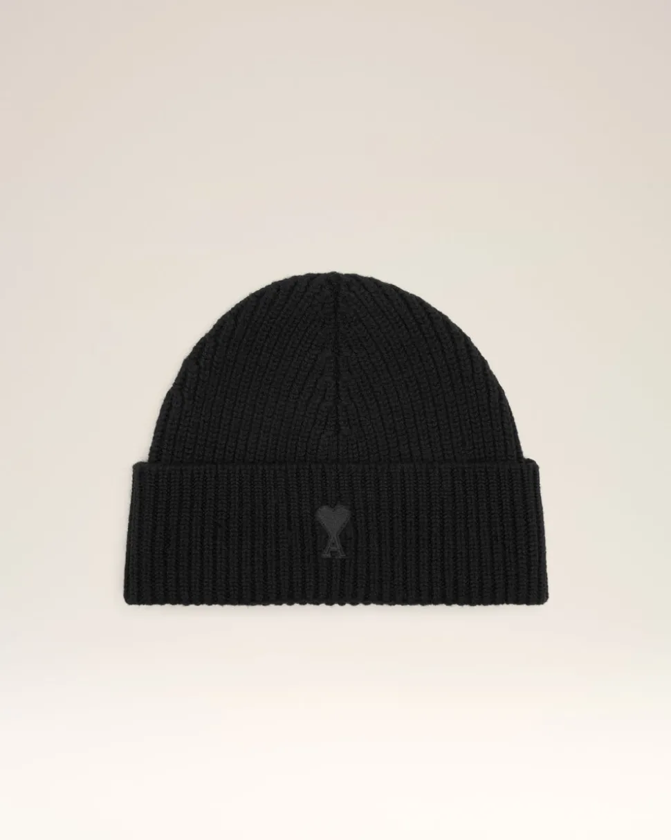 Bonnet Noir Ami De Coeur En Laine