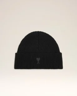 Bonnet Noir Ami De Coeur En Laine