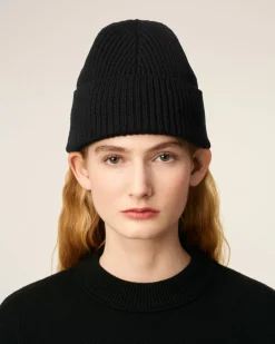 Bonnet Noir Ami De Coeur En Laine