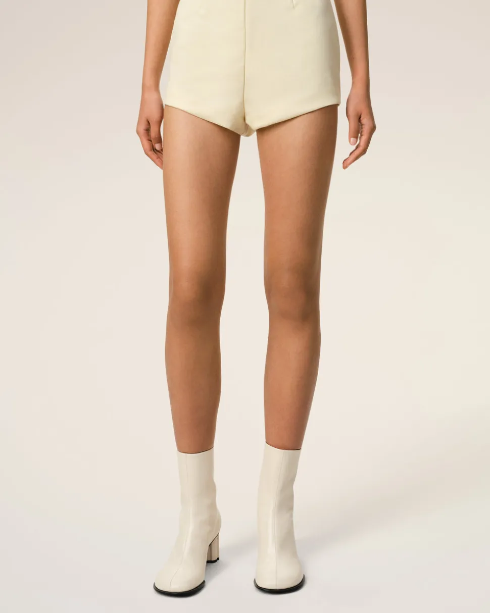 Bottes Piano Beiges En Cuir