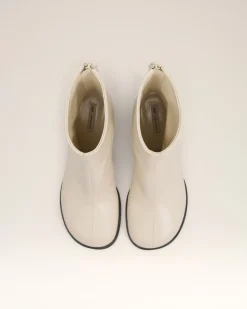 Bottes Piano Beiges En Cuir