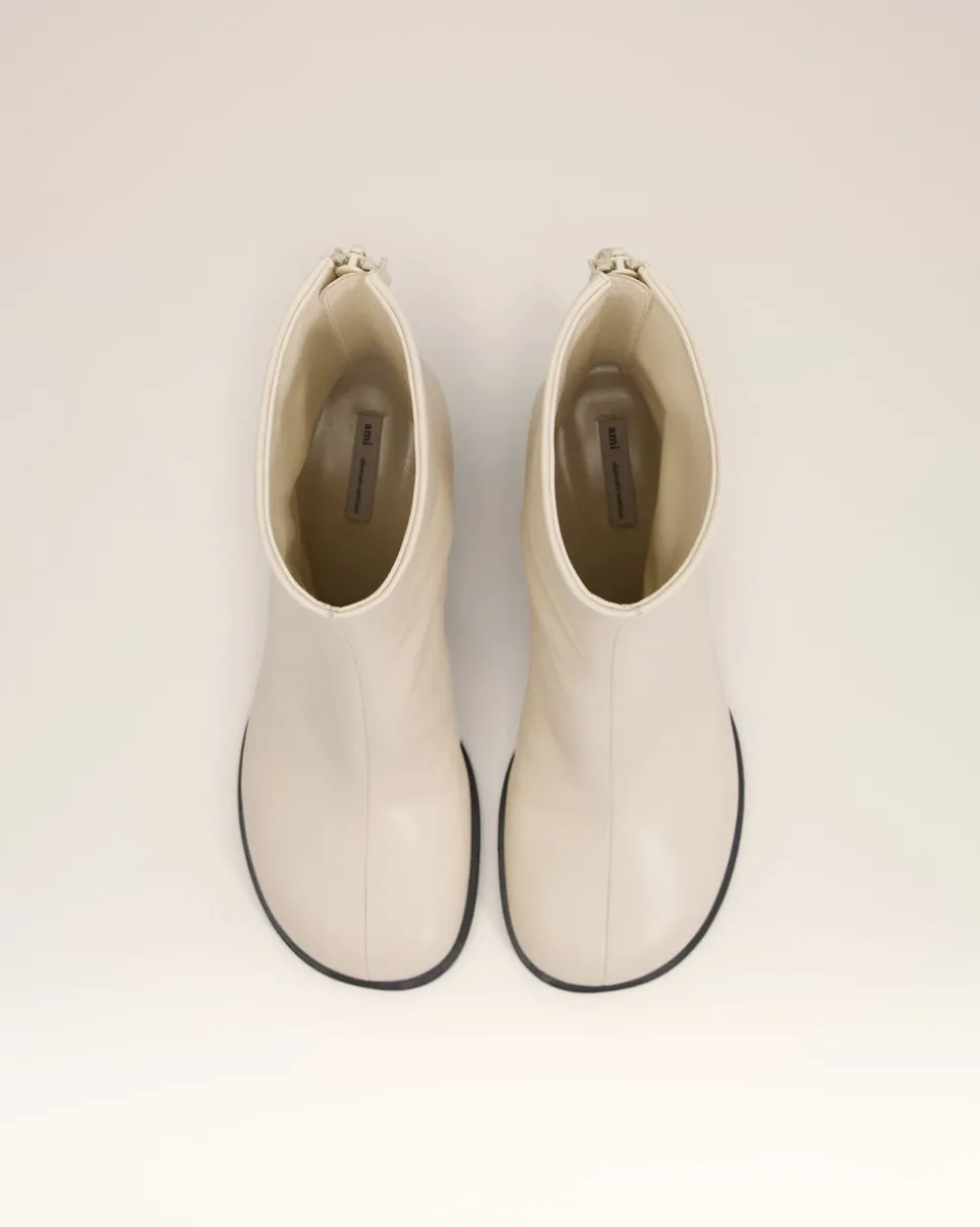 Bottes Piano Beiges En Cuir