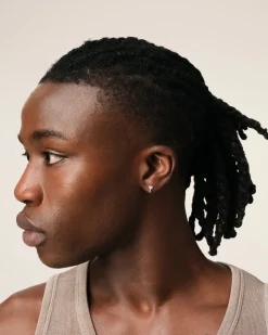 Boucle D'Oreille Argentée Ami De Coeur En Laiton