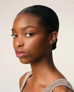 Boucle D'Oreille Argentée Ami De Coeur En Laiton