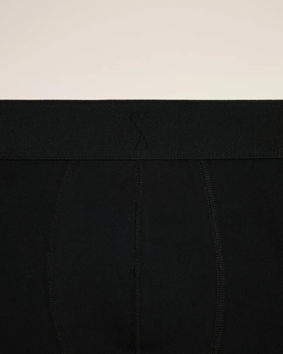 Boxer Noir Ami de Coeur En Coton