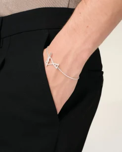 Bracelet Argenté Chaine Ami De Coeur En Laiton