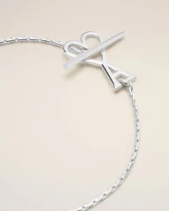 Bracelet Argenté Chaine Ami De Coeur En Laiton
