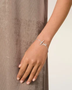 Bracelet Argenté Chaine Ami De Coeur En Laiton