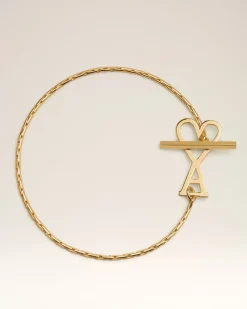 Bracelet Doré Ami De Coeur En Laiton