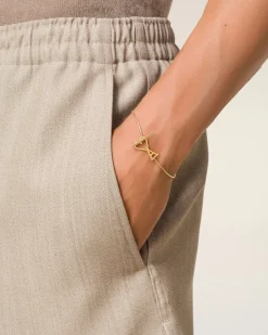 Bracelet Doré Ami De Coeur En Laiton