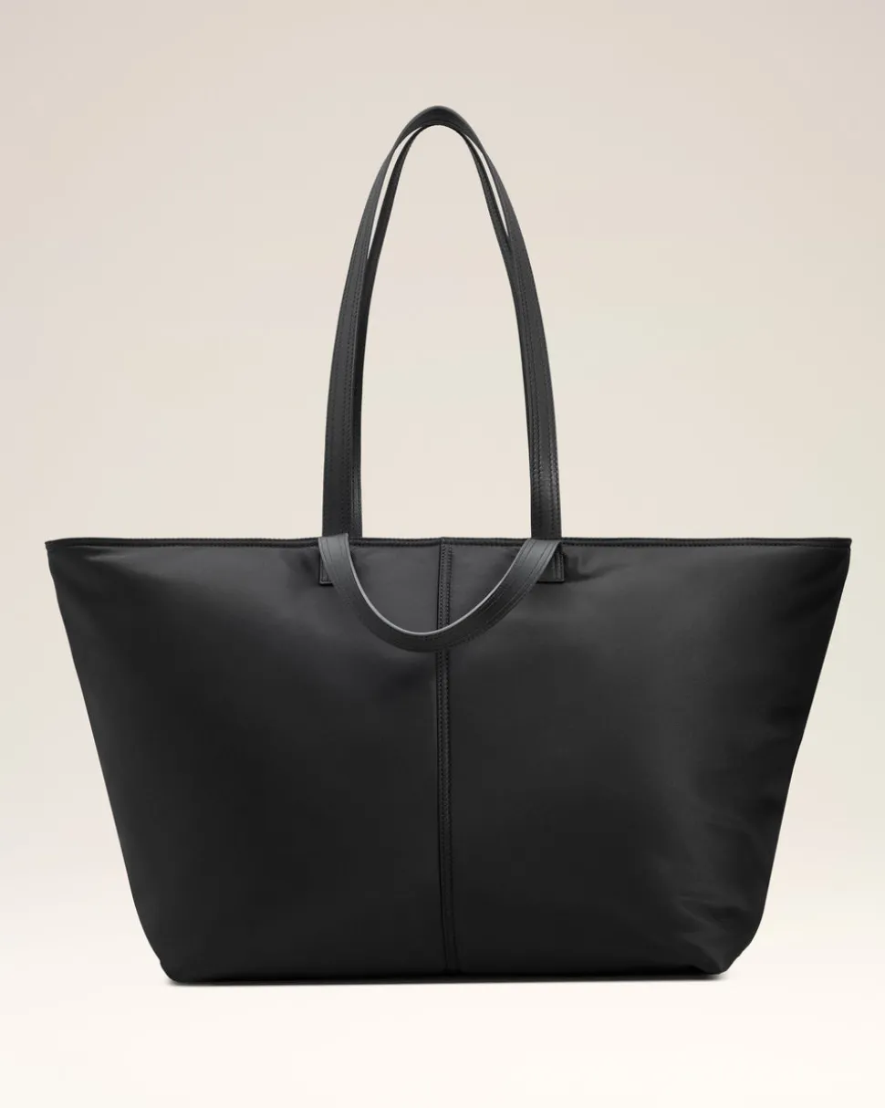 Cabas Noir Marcel En Nylon Ouatiné