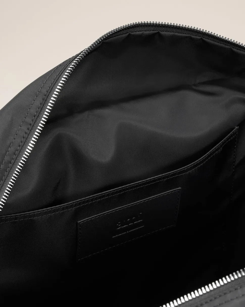 Cabas Noir Marcel En Nylon Ouatiné