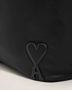 Cabas Noir Marcel En Nylon Ouatiné