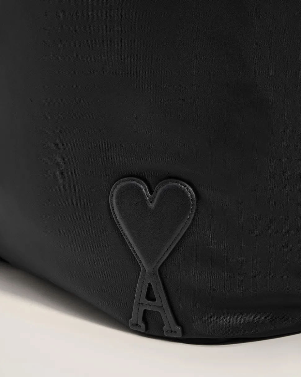 Cabas Noir Marcel En Nylon Ouatiné