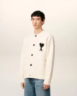 Cardigan Blanc Ami De Coeur En Laine