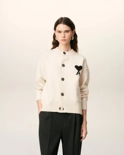 Cardigan Blanc Ami De Coeur En Laine
