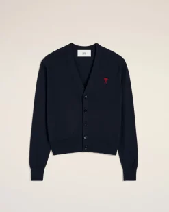 Cardigan Bleu Marine Ami de Coeur En Laine