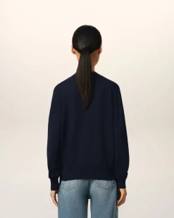 Cardigan Bleu Marine Ami de Coeur En Laine