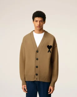 Cardigan Marron Ami De Coeur En Laine
