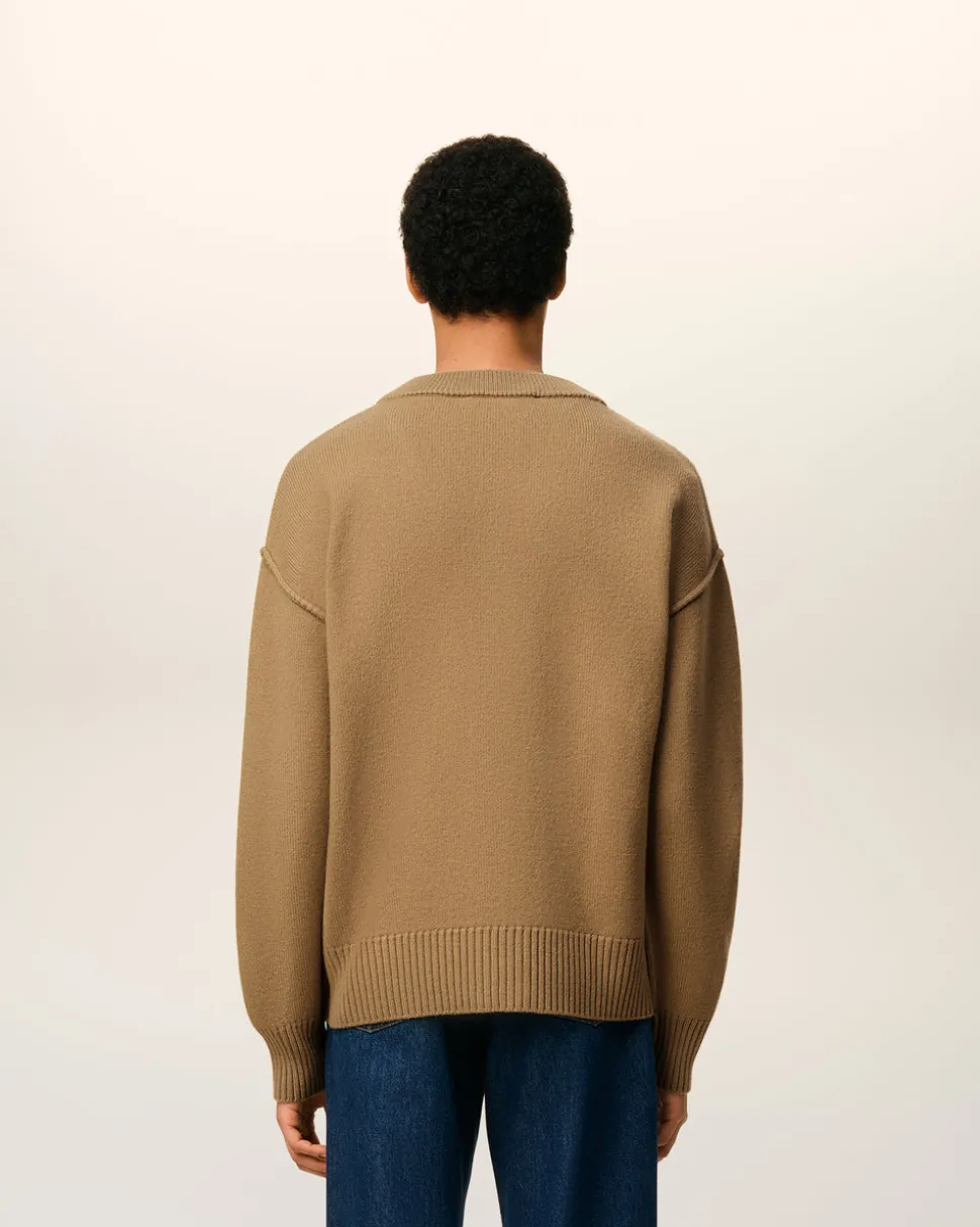 Cardigan Marron Ami De Coeur En Laine