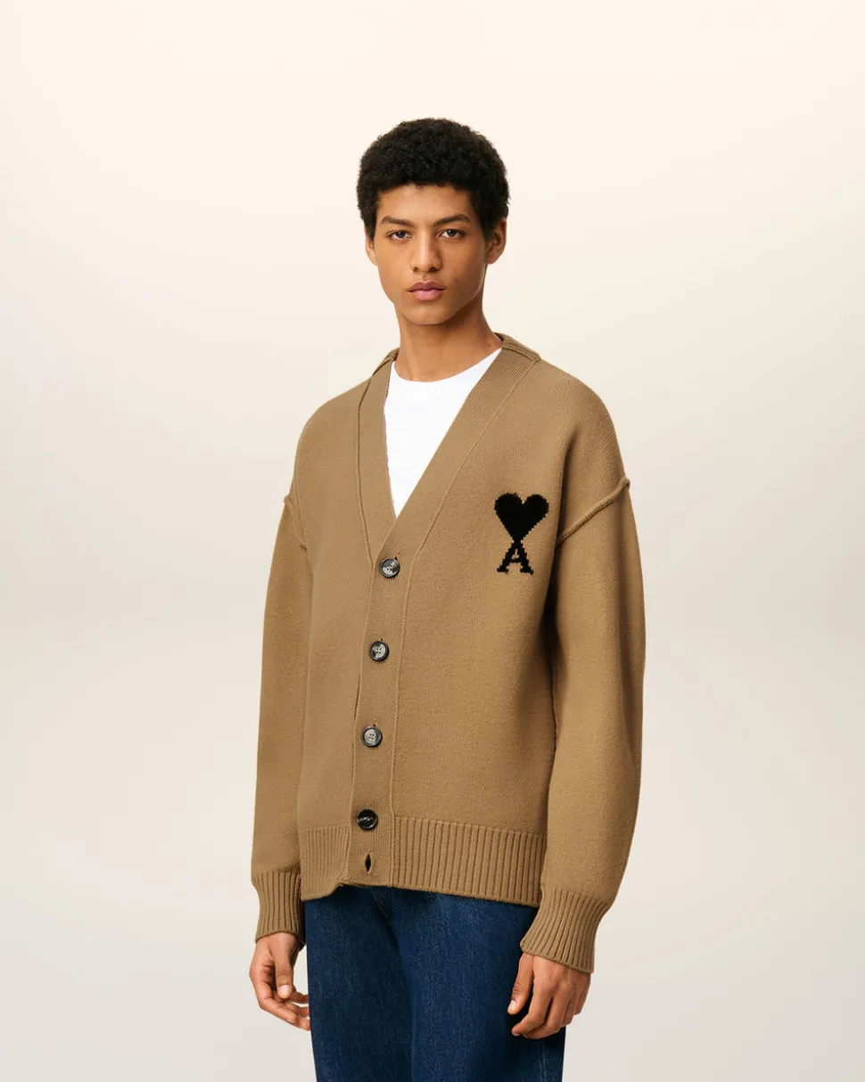 Cardigan Marron Ami De Coeur En Laine