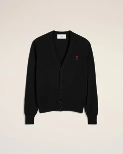 Cardigan Noir Ami de Coeur En Laine