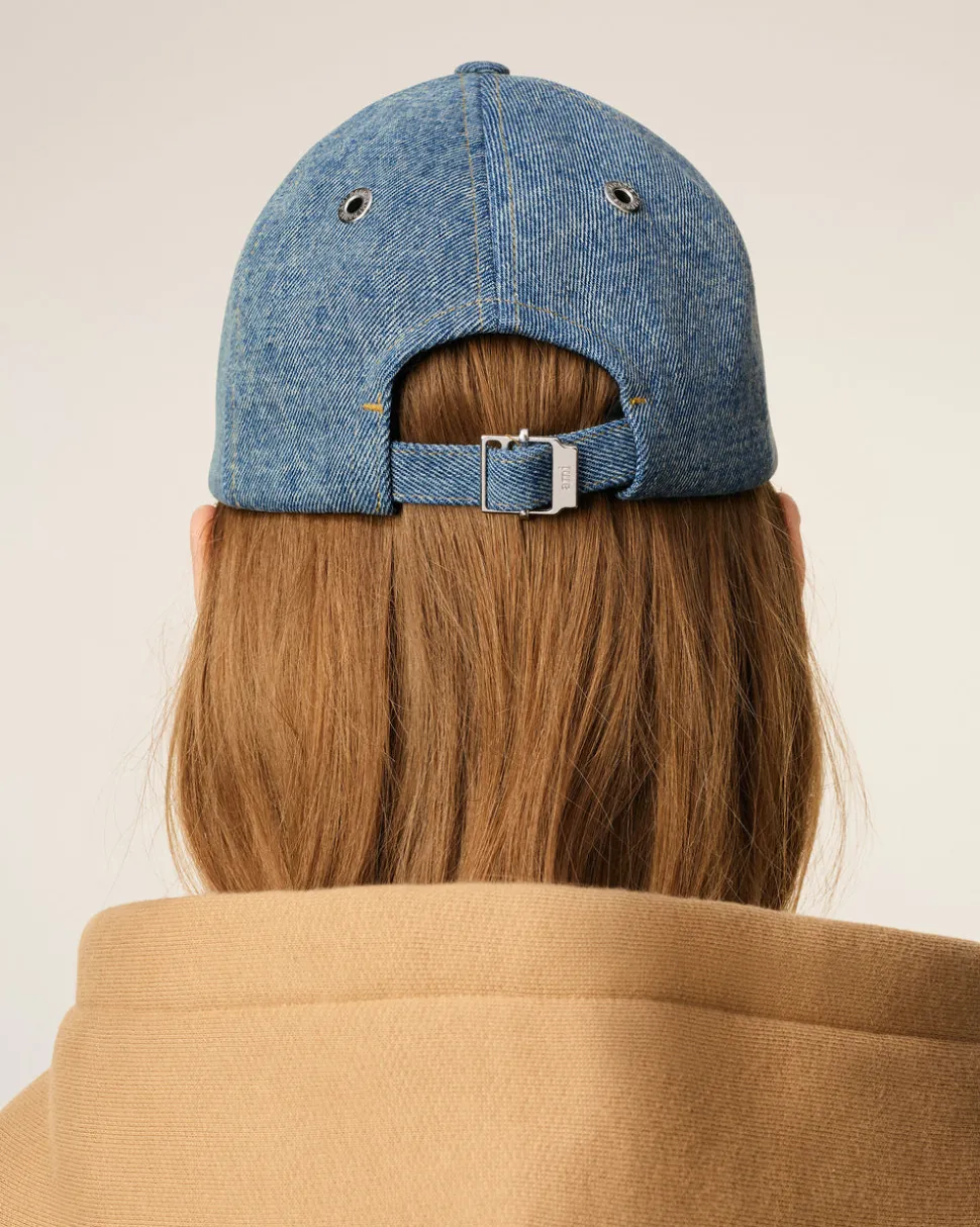 Casquette Bleue Broderie Ami De Coeur En Coton