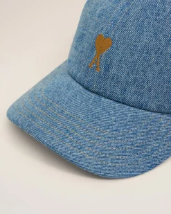 Casquette Bleue Broderie Ami De Coeur En Coton