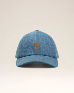 Casquette Bleue Broderie Ami De Coeur En Coton