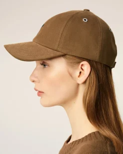 Casquette Marron Broderie Ami De Coeur En Coton